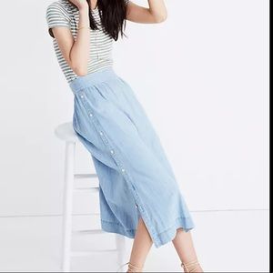 Madewell chambray skirt